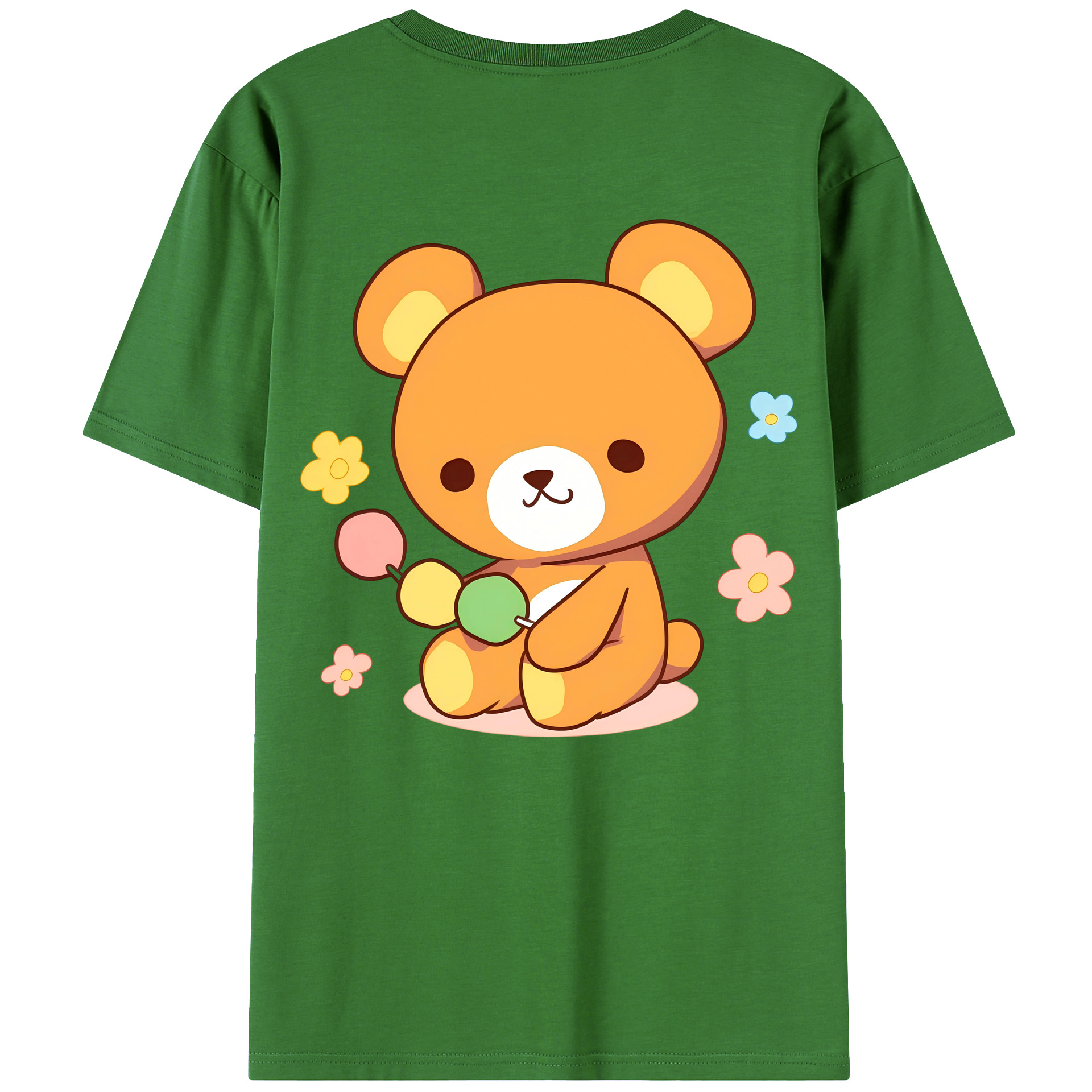 （画像用） リラックマ リラックマ キイロイトリ Rilakkuma Korilakkuma Kiiroitori レディース半袖Tシャツ(バックプリント)